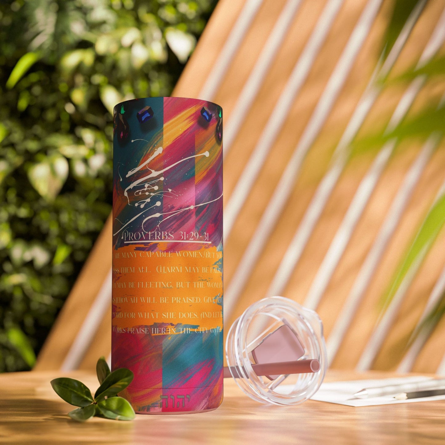 Proverbs 31 Skinny Tumbler