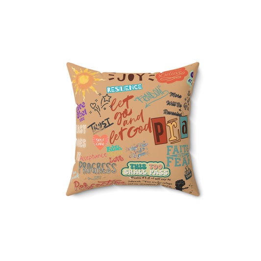 Keep Going Square Pillow