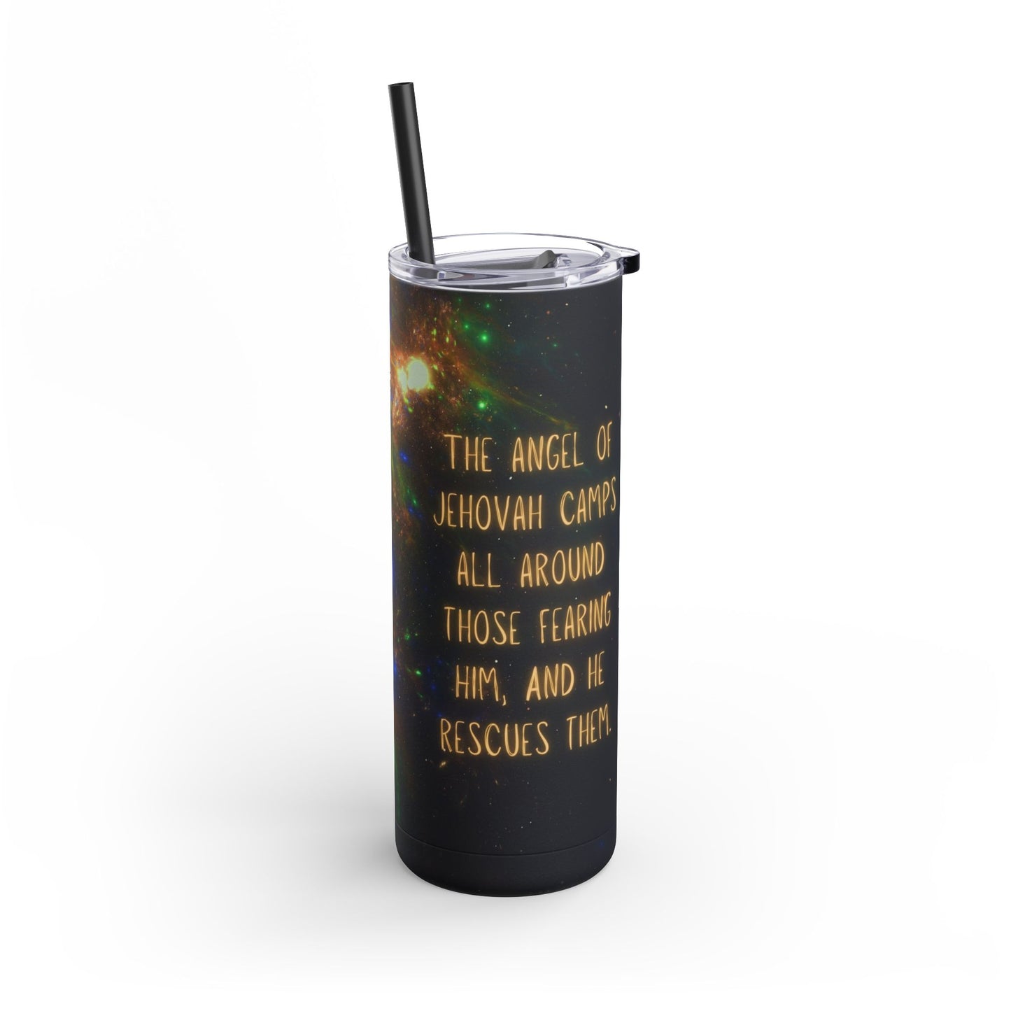 Angel Protect Skinny Tumbler