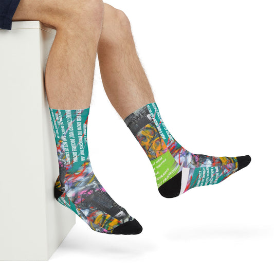 Brooklyn Sublimation Crew Socks