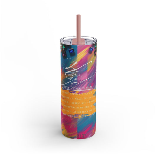 Proverbs 31 Skinny Tumbler