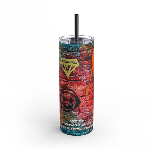 Boombox Skinny Tumbler